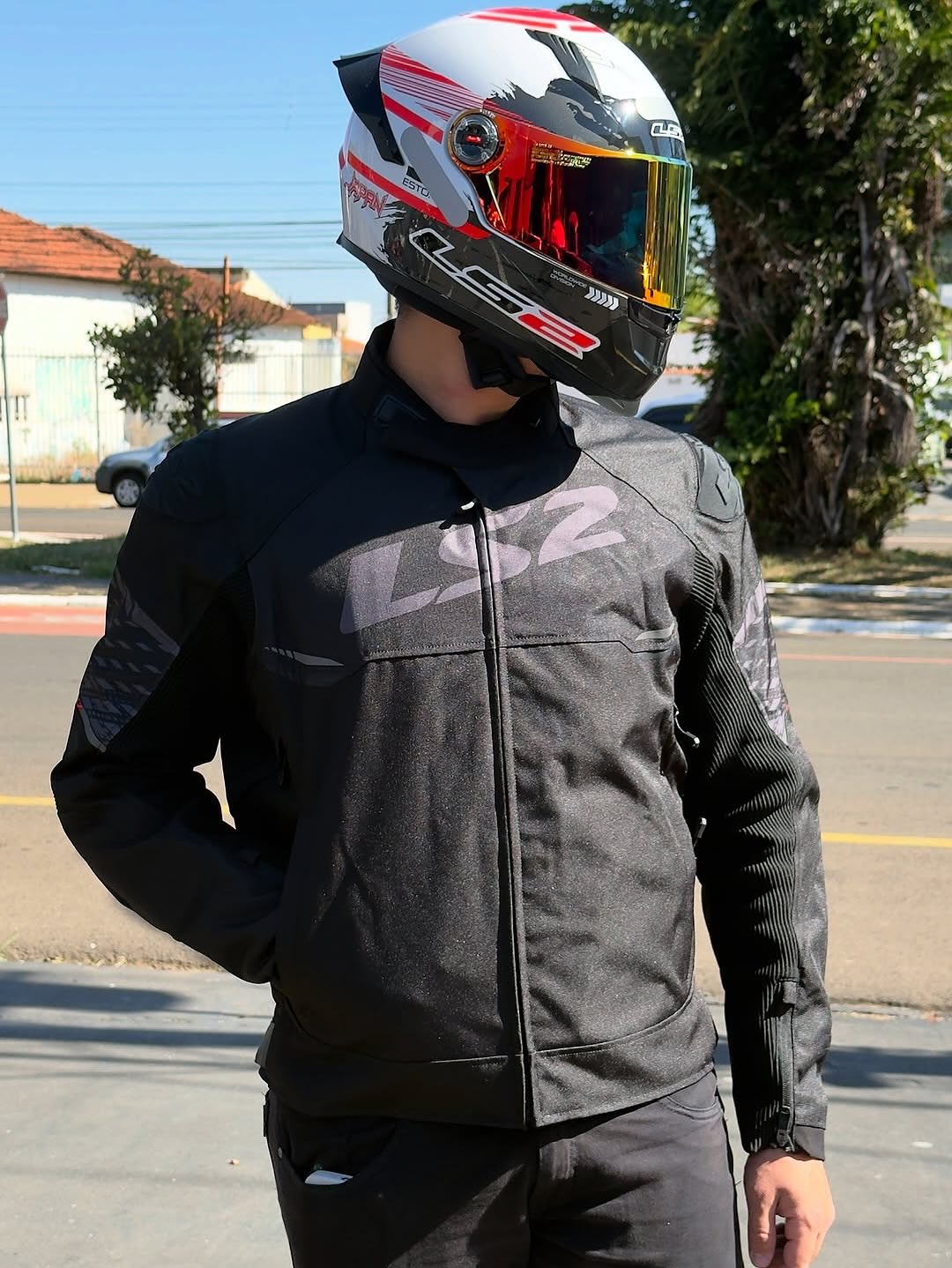 JAQUETA LS2 APEX FEMININA PRETO